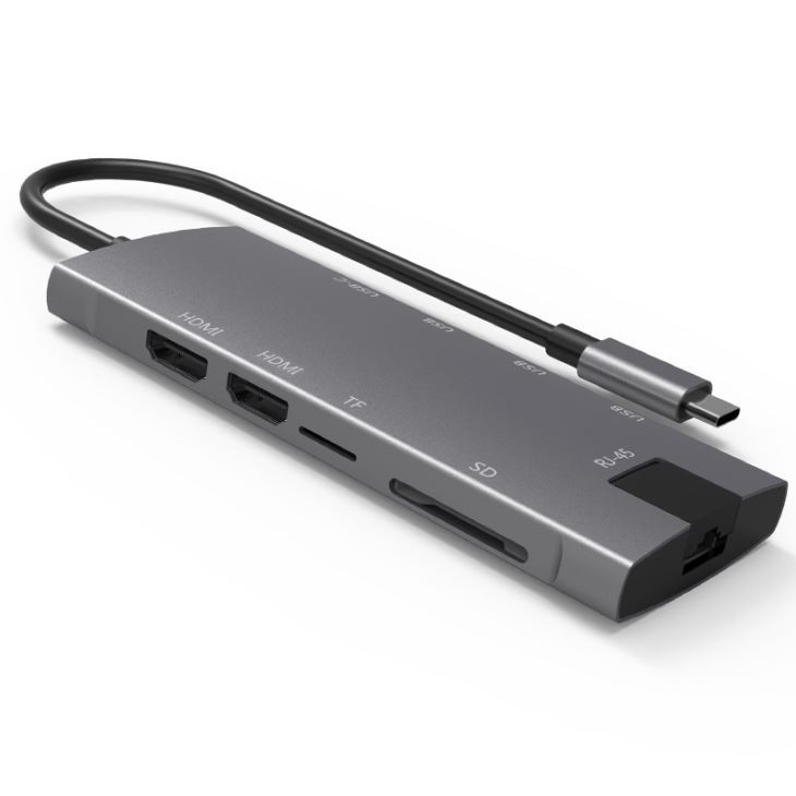 6 In 1 USB C Hub HDMI Adapter With Ethernet