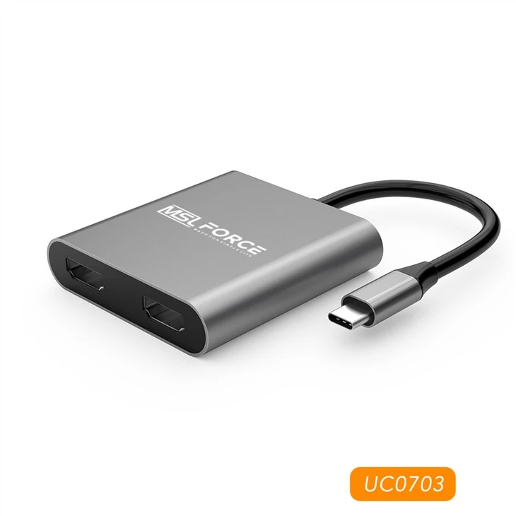USB TYPE-C 듀얼 HDMI2.0 UHD 4K@60HZ 어댑터