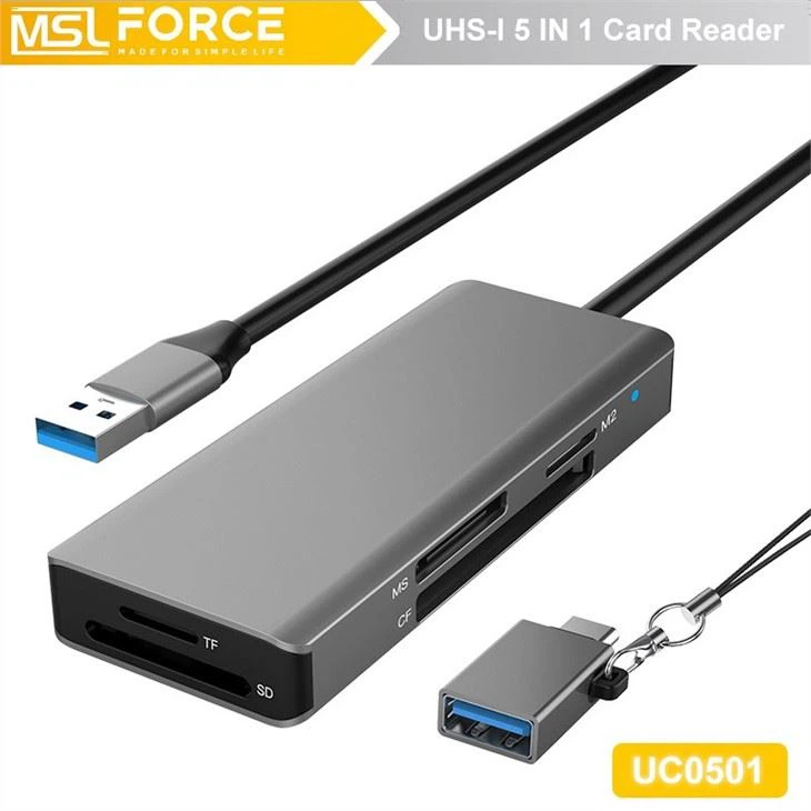 USB TYPE-C 3.0 Card Reader SD TF CF MS M.2 CF Card